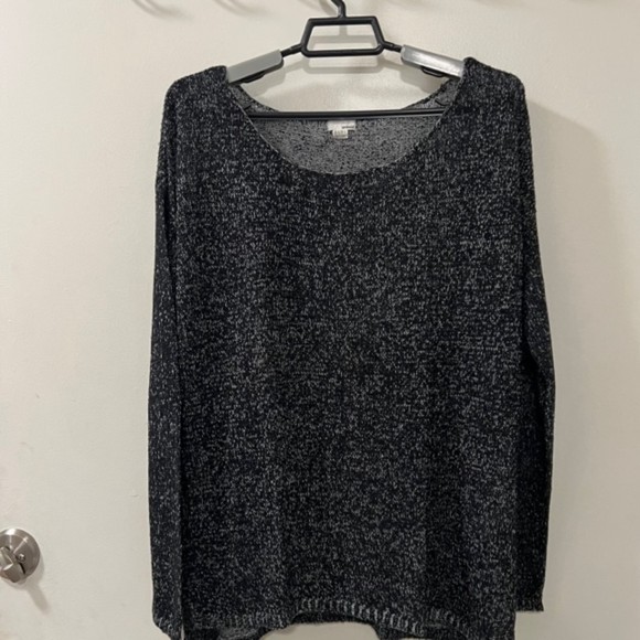 GARAGE Womens Black & White Knit Round Neck Pullover Sweater Size XS-S - Picture 3 of 10